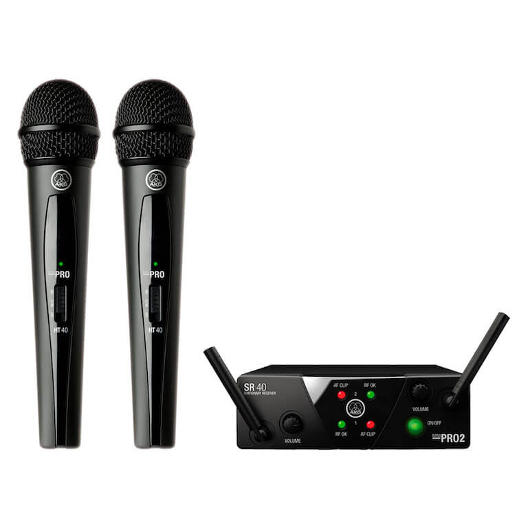 AKG Micrófono Inalámbrico WMS40 Mini Doble