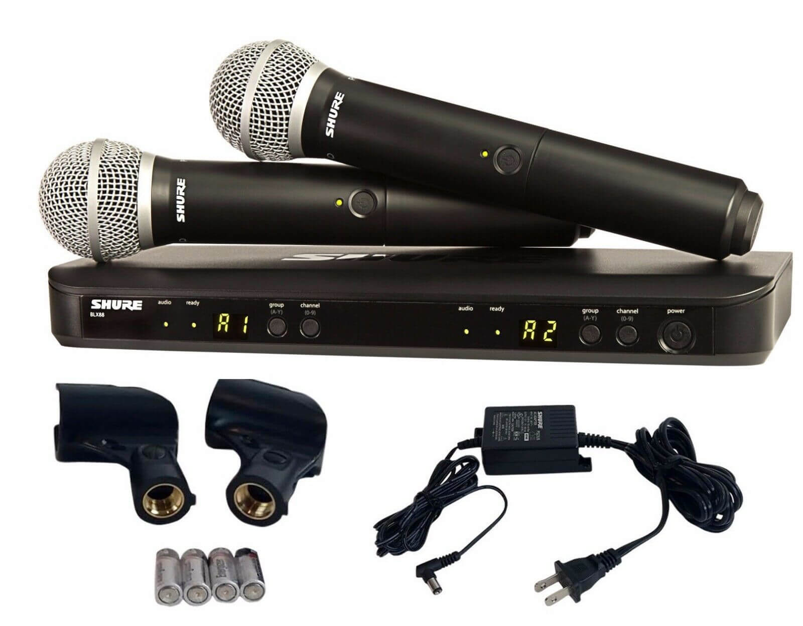 Shure Micrófonos Doble de Mano BLX288/PG58 - Imagen 4