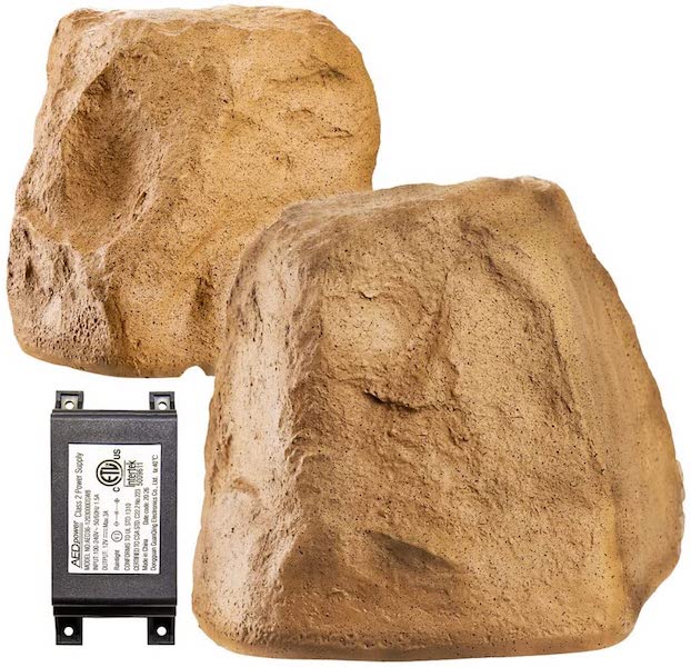 OSD Audio Parlantes Tipo Rocas Para Exteriores BTR150 Color Marrón - Imagen 2
