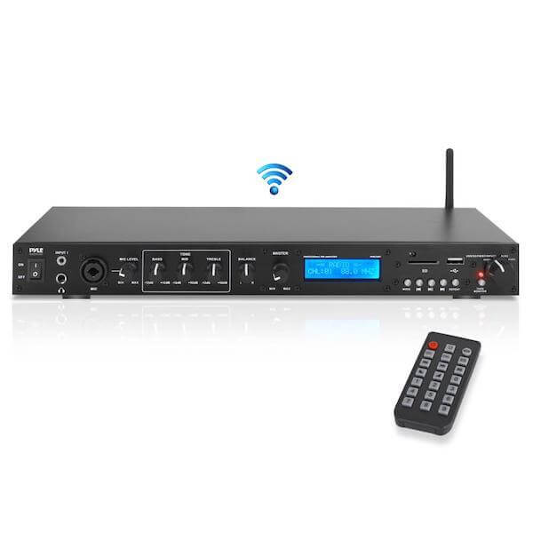 Pyle, PPRE70BT, Receptor de Audio Digital Radio FM, Bluetooth, USB, Tarjetas SD y Conector de Entrada y Salida