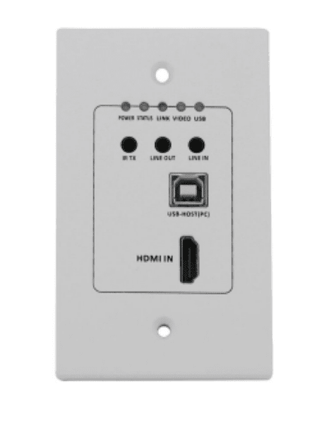 BeingHD Placa De Pared IPDT-WALL-H-150R4K HDMI, USB2.0 con POC y Audio Kit Transmisor y Receptor - Imagen 2