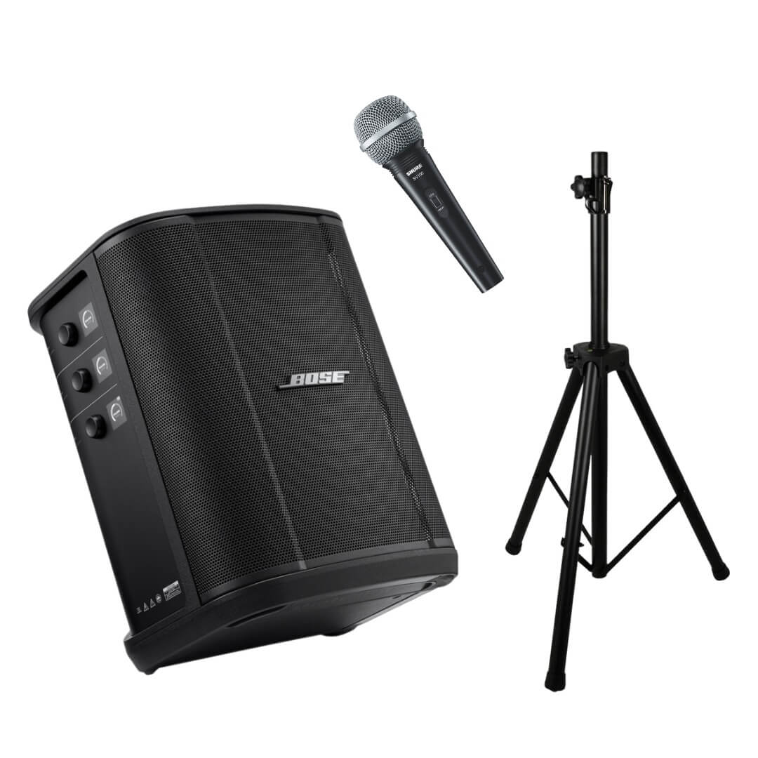 Promoción Bose Nuevo Parlante S1 Pro+ (Plus), Trípode Metálico y Micrófono Shure SV100