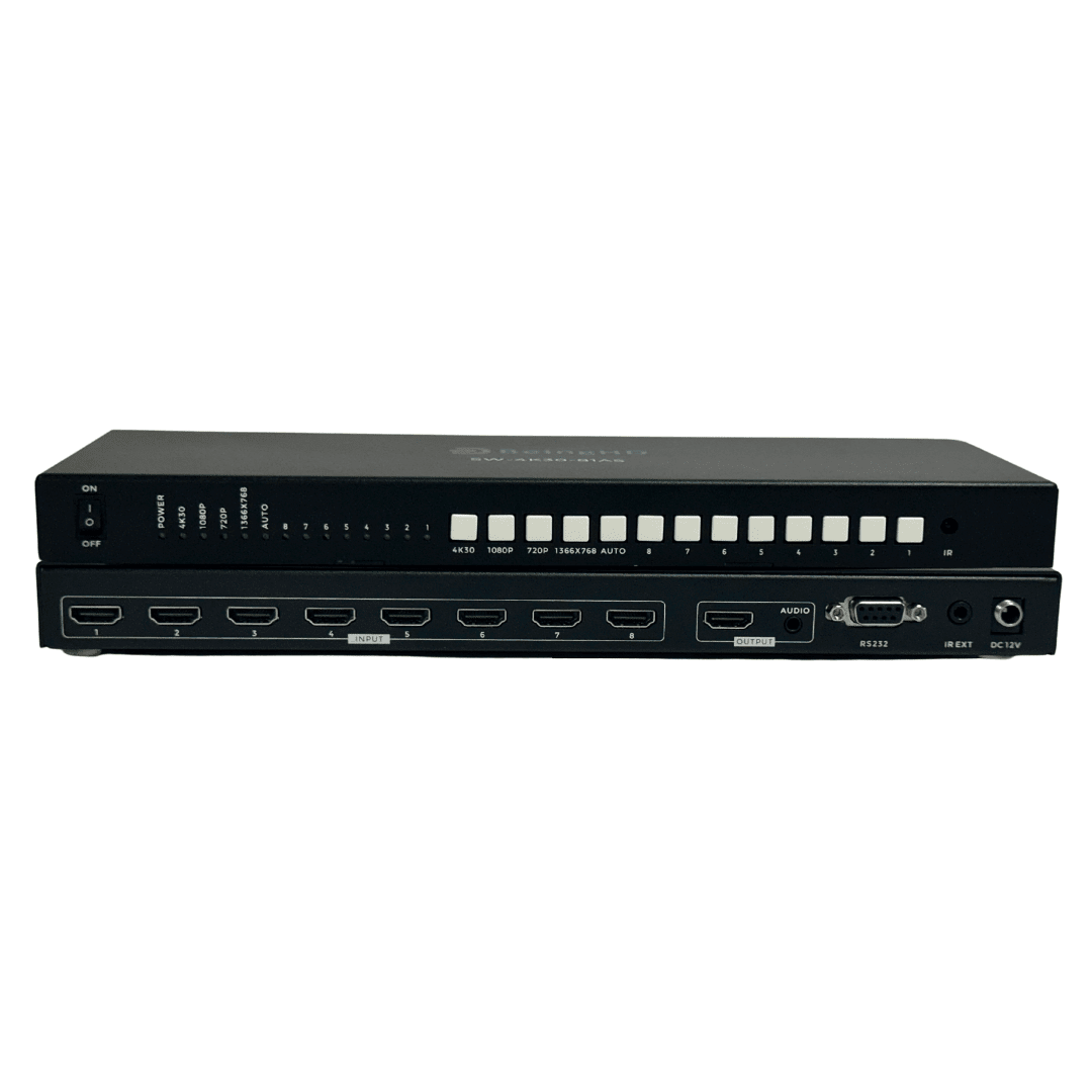 BeingHD Selector De Video HDMI 4K 8X1 - HD SW4K3081AS - Imagen 3