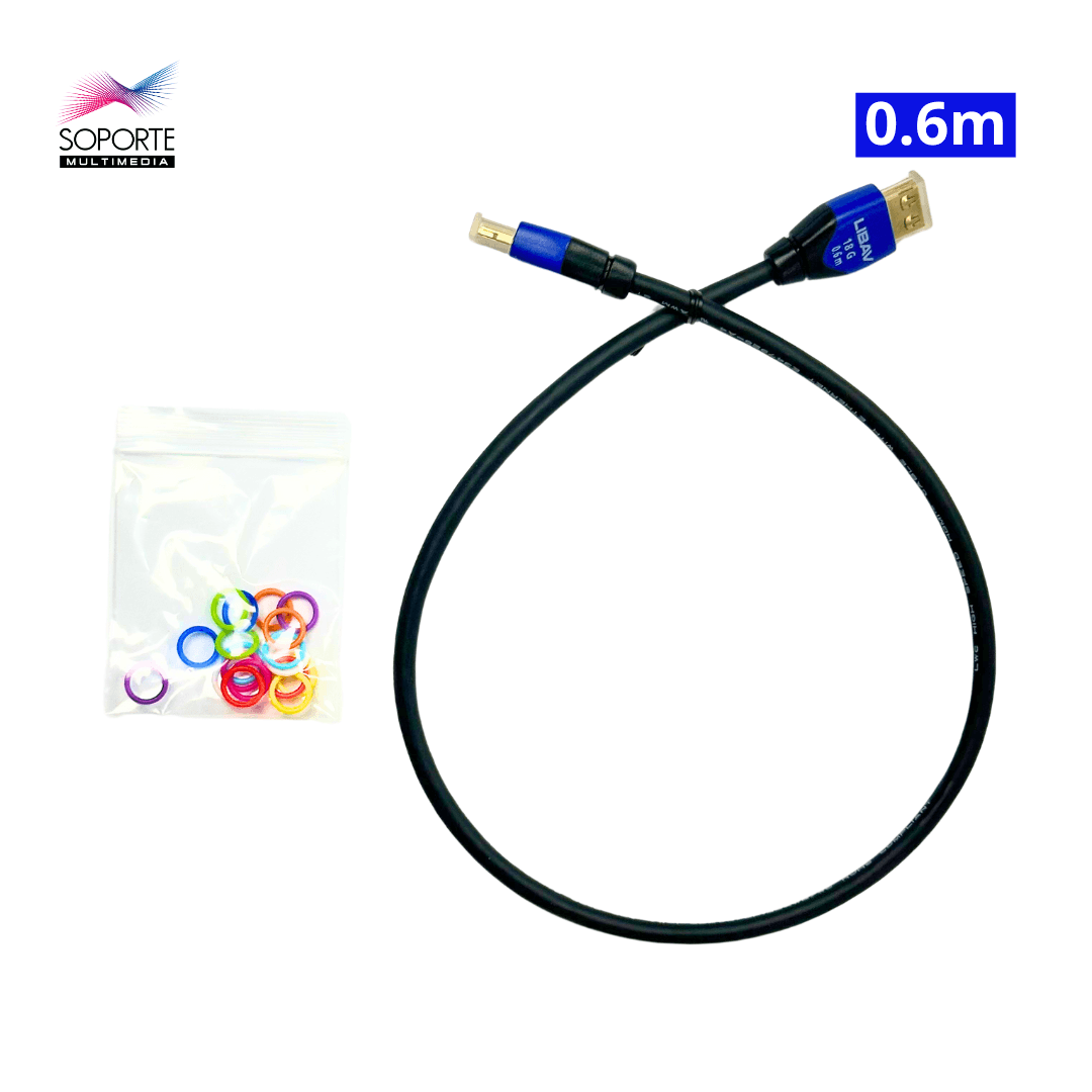 Liberty Halo, Cable Certificado HDMI De Alta Velocidad Con Ethernet, 60 Centímetros - Imagen 2