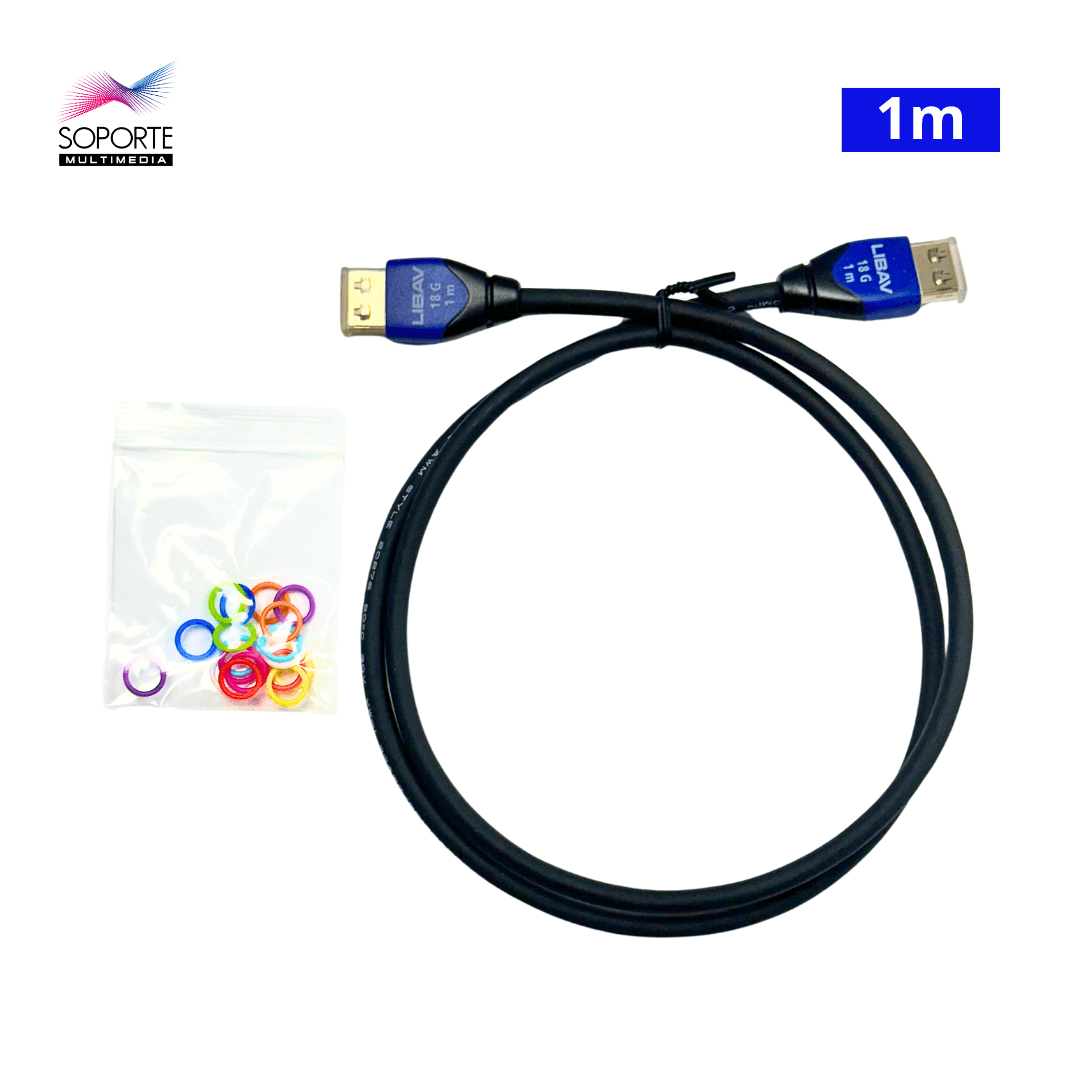 Liberty Halo, Cable Certificado HDMI De Alta Velocidad Con Ethernet, 01 Metro - Imagen 2