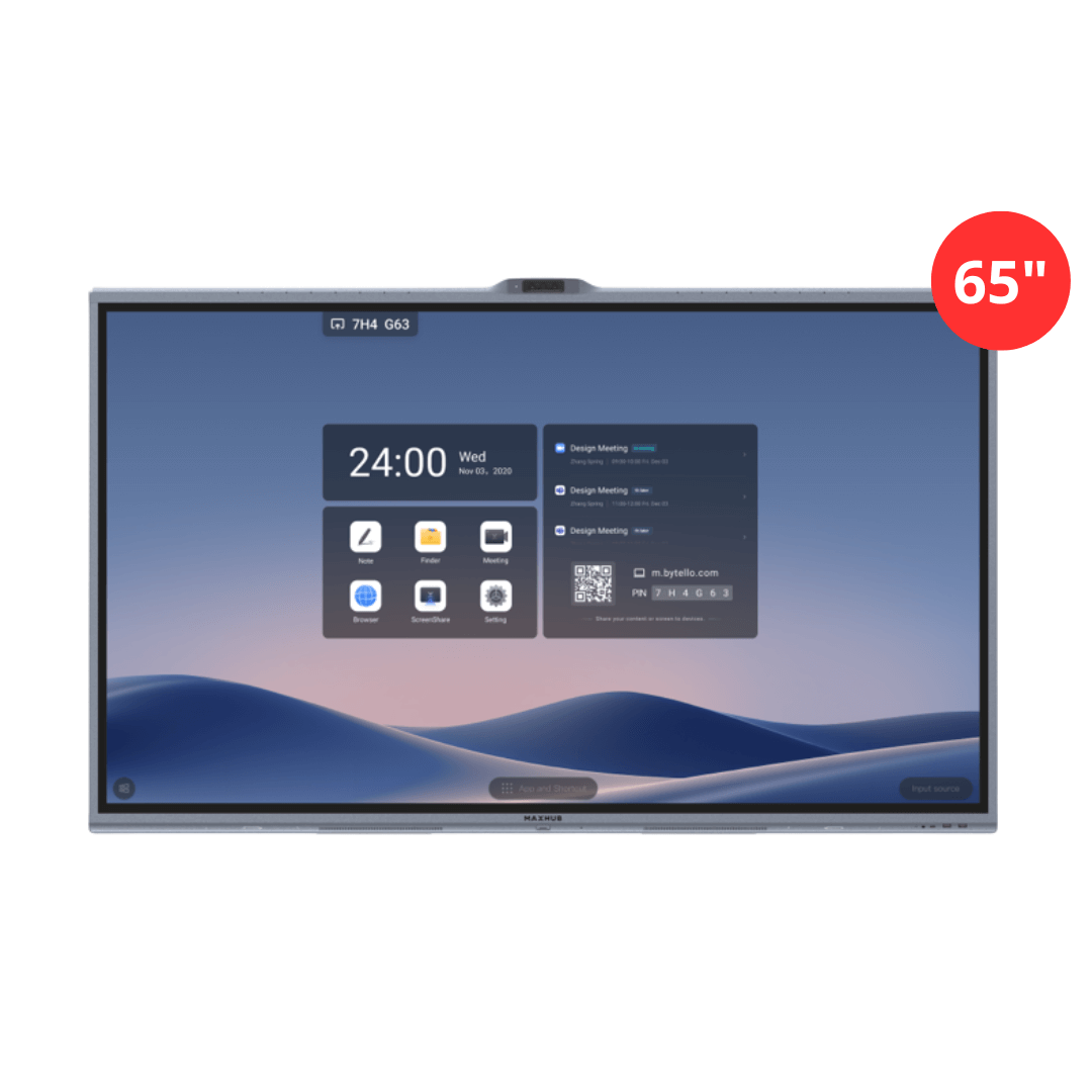 MAX HUB Pantalla interactiva / Videoconferencia Todo En Uno XBoard V7 Series 65" V6550