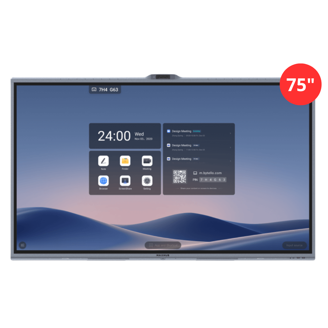 MAX HUB Pantalla interactiva / Videoconferencia Todo En Uno XBoard V7 Series 75" V7550