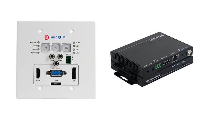 BeingHD Placa De Pared HDBT-WALL-HDVP-70 Kit Transmisor y Receptor - Imagen 2