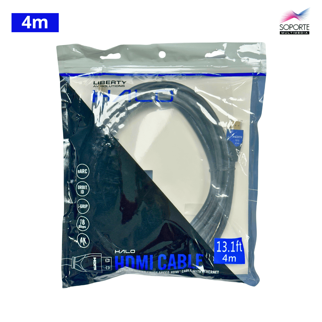 Liberty Halo, Cable Certificado HDMI De Alta Velocidad Con Ethernet, 04 Metros